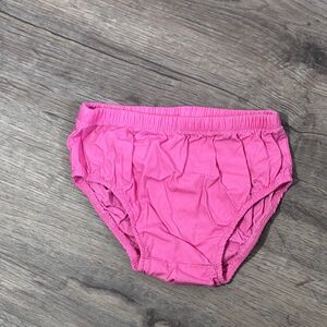 Carter's Baby Girls Solid Pink Ruffle Elastic Waist Diaper Cover Bloomers 6M
